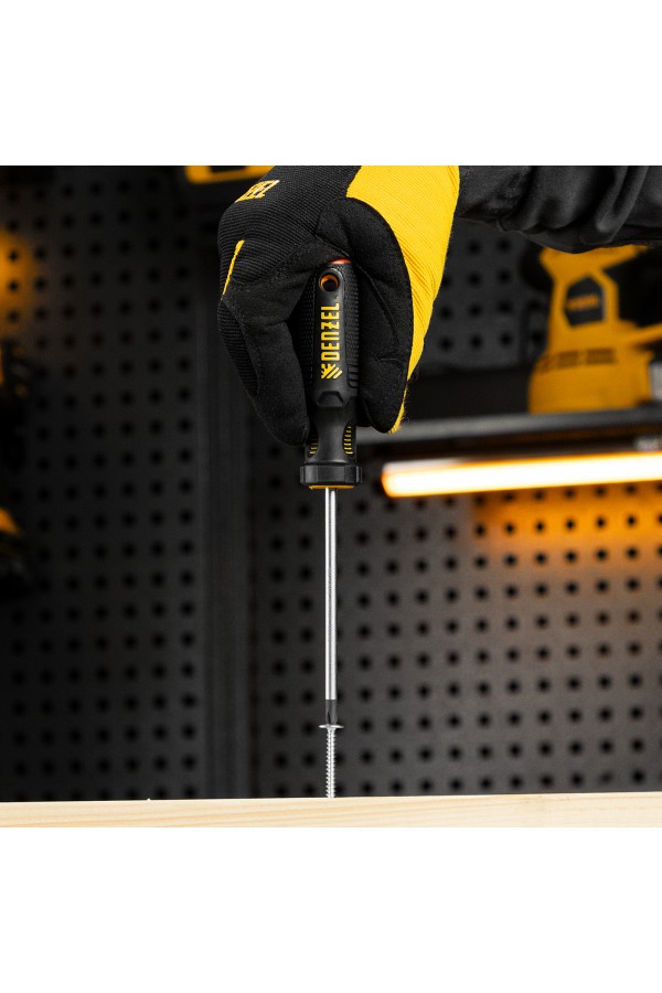 Отвертка, PH1х100 мм, S2, 3к рукоятка Denzel