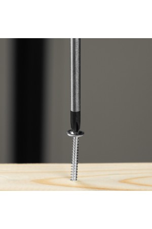 Отвертка, PH2х100 мм, S2, 3к рукоятка Denzel