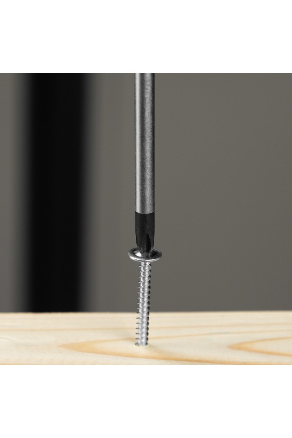 Отвертка, PH2х100 мм, S2, 3к рукоятка Denzel