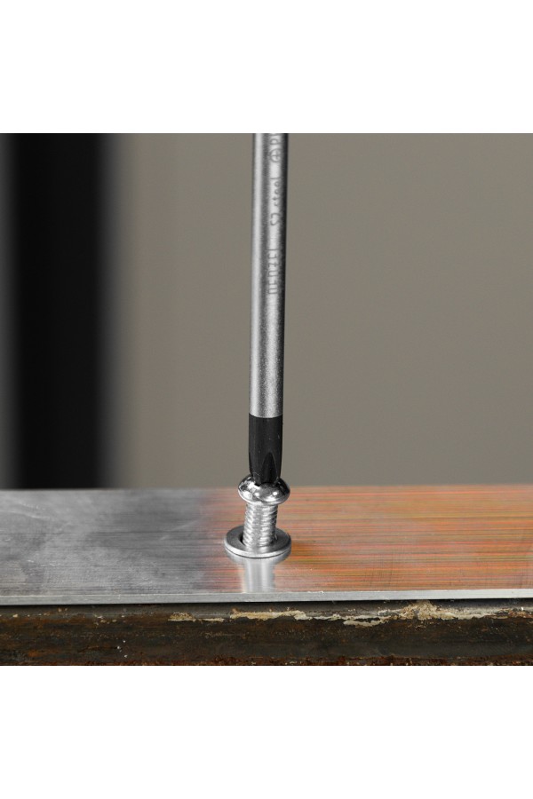 Отвертка, PH2х100 мм, S2, 3к рукоятка Denzel