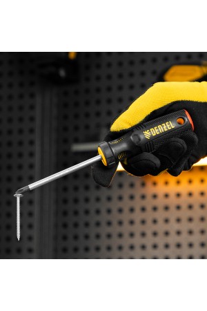 Отвертка, PH2х100 мм, S2, 3к рукоятка Denzel