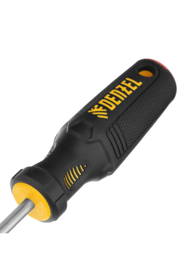Отвертка PH2х200 мм, CrV, трехкомпонентная рукоятка Denzel