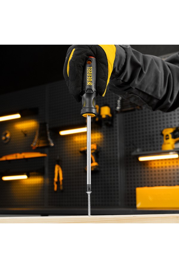 Отвертка, PH3х150 мм, S2, 3к рукоятка Denzel