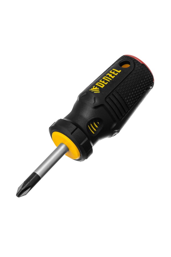 Отвертка, PH2х38 мм, S2, 3к рукоятка Denzel