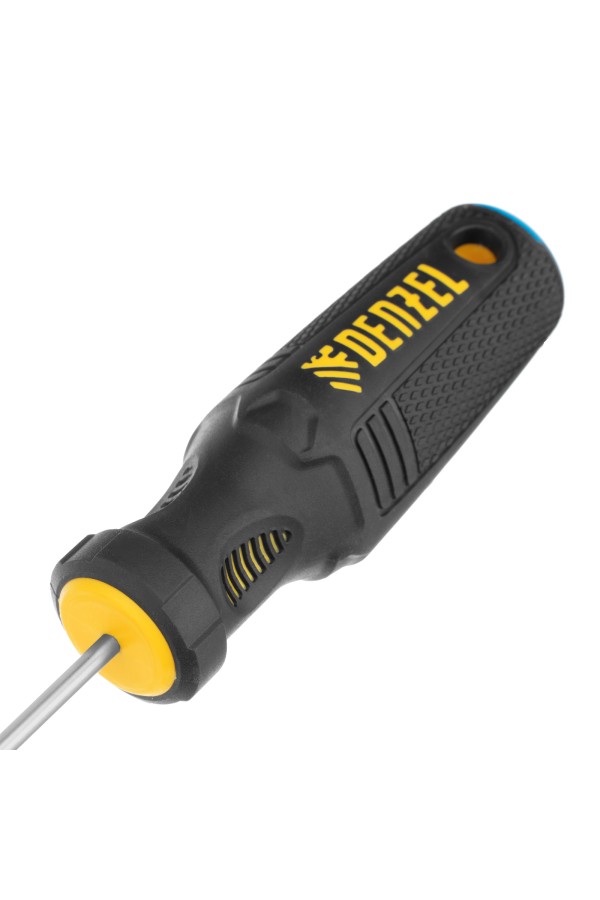 Отвертка SL3х75 мм, CrV, трехкомпонентная рукоятка Denzel