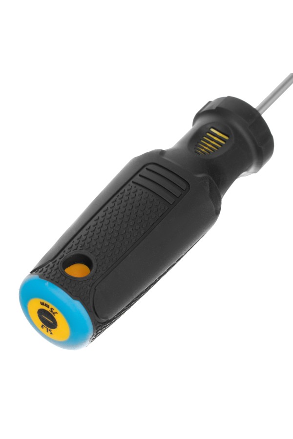 Отвертка SL3х75 мм, CrV, трехкомпонентная рукоятка Denzel