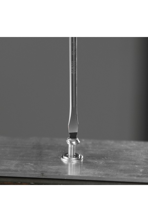 Отвертка, SL3х75 мм, S2, 3к рукоятка Denzel