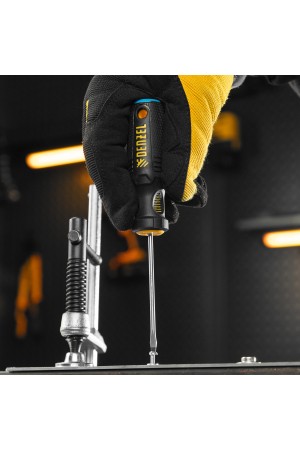 Отвертка, SL3х75 мм, S2, 3к рукоятка Denzel