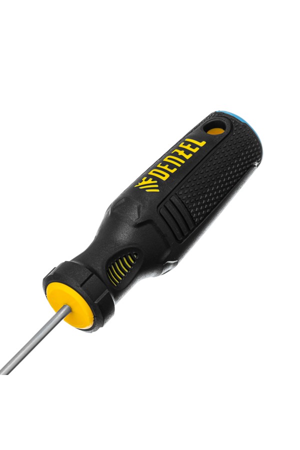 Отвертка, SL3х100 мм, S2, 3к рукоятка Denzel