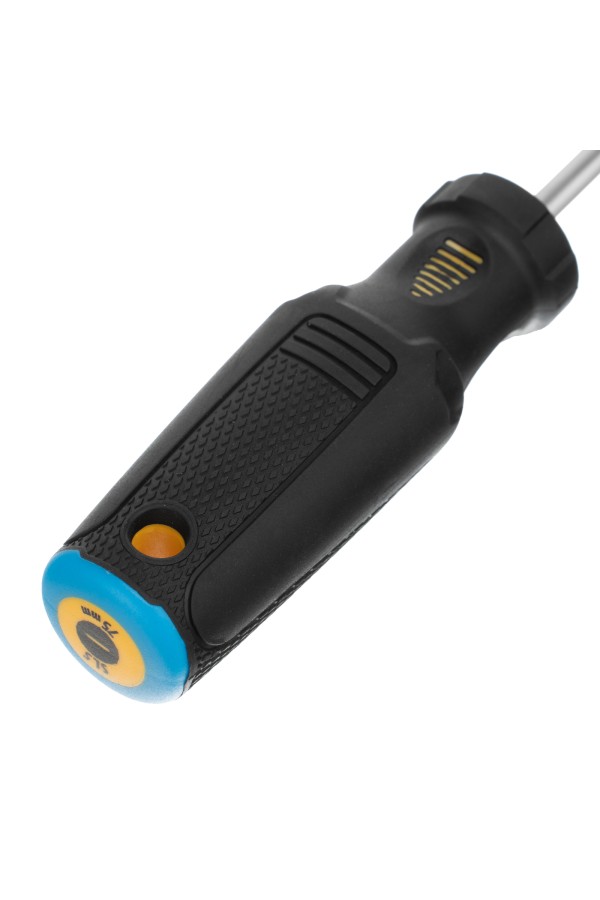 Отвертка SL5x75 мм, CrV, трехкомпонентная рукоятка Denzel