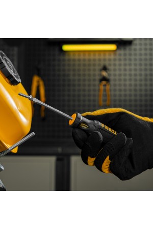 Отвертка SL5x75 мм, CrV, трехкомпонентная рукоятка Denzel