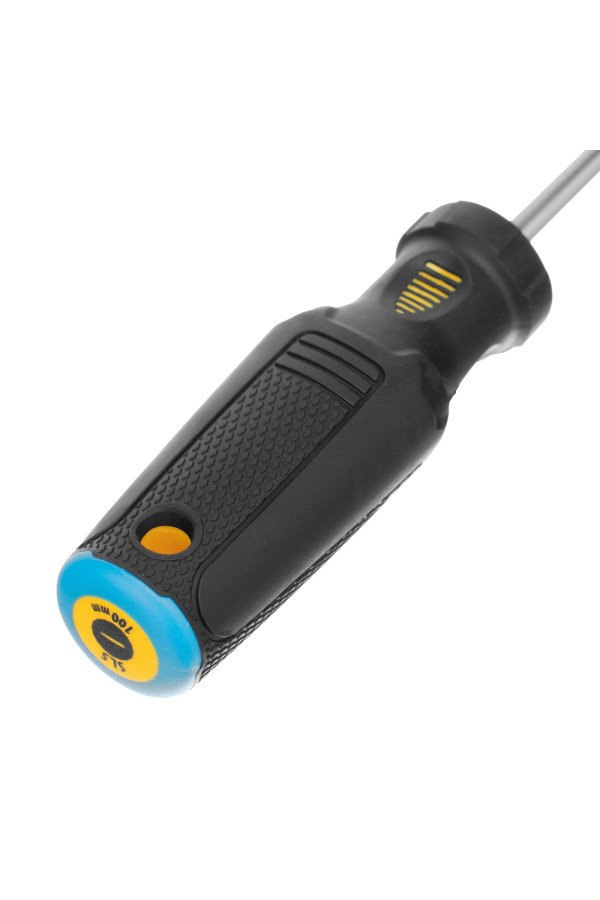 Отвертка SL5x100 мм, CrV, трехкомпонентная рукоятка Denzel