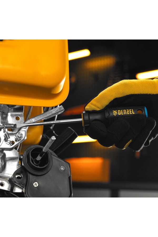 Отвертка, SL5x100 мм, S2, 3к рукоятка Denzel