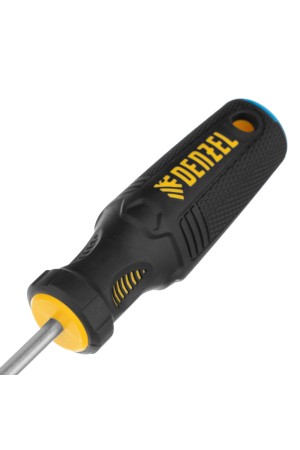 Отвертка SL5x150 мм, CrV, трехкомпонентная рукоятка Denzel