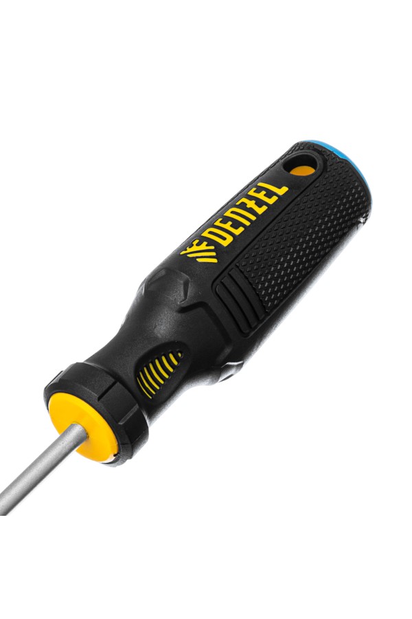 Отвертка, SL5x150 мм, S2, 3к рукоятка Denzel