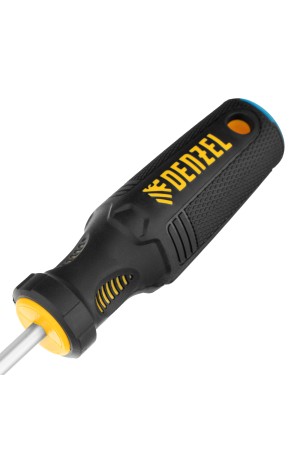 Отвертка SL6x100 мм, CrV, трехкомпонентная рукоятка Denzel