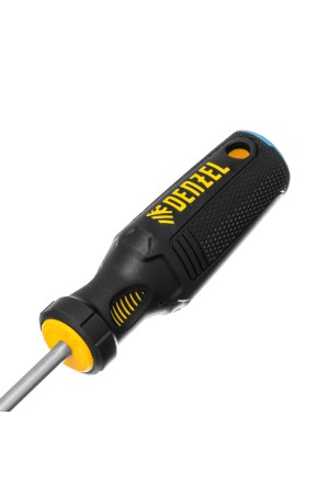 Отвертка, SL6x150 мм, S2, 3к рукоятка Denzel