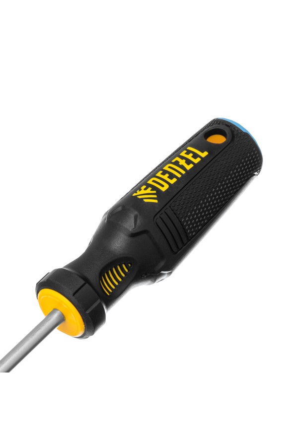 Отвертка, SL6x150 мм, S2, 3к рукоятка Denzel