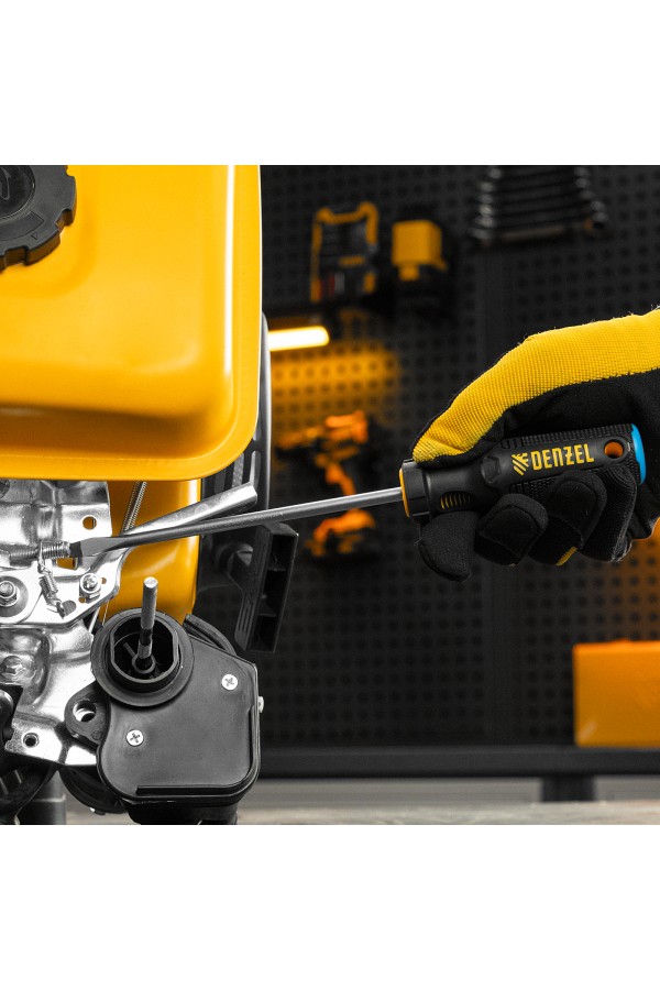 Отвертка, SL6x150 мм, S2, 3к рукоятка Denzel