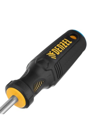 Отвертка SL8x150 мм, CrV, трехкомпонентная рукоятка Denzel