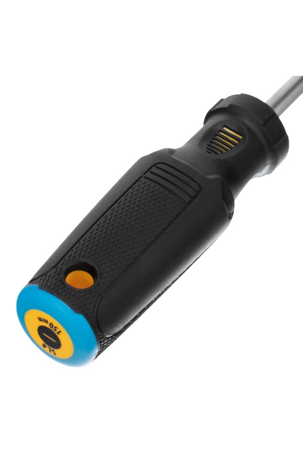 Отвертка SL8x150 мм, CrV, трехкомпонентная рукоятка Denzel