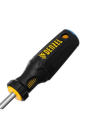 Отвертка, SL8x150 мм, S2, 3к рукоятка Denzel