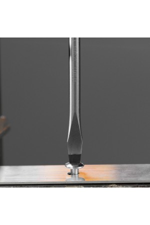 Отвертка, SL8x150 мм, S2, 3к рукоятка Denzel