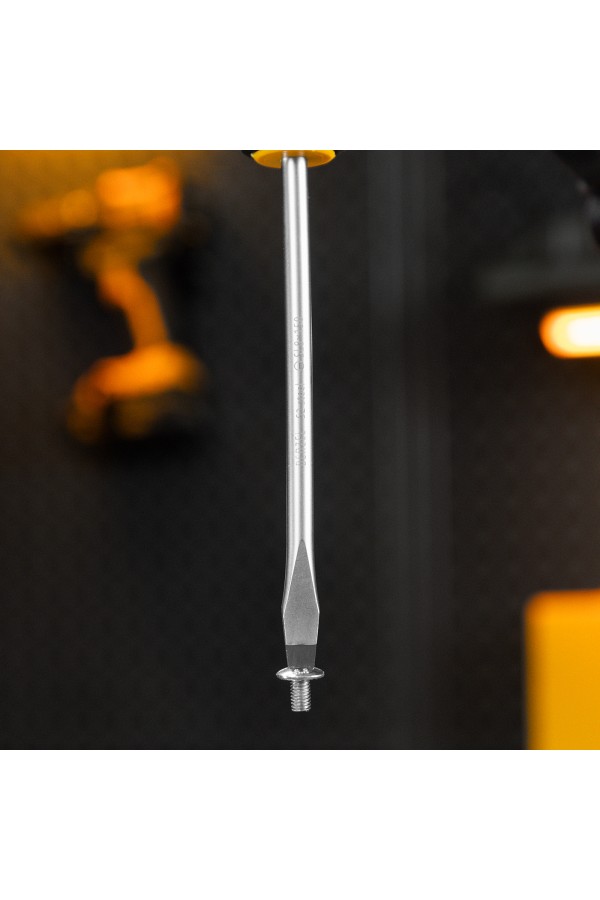 Отвертка, SL8x150 мм, S2, 3к рукоятка Denzel