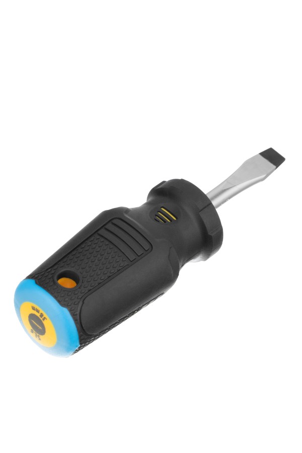 Отвертка SL6x38 мм, CrV, трехкомпонентная рукоятка Denzel