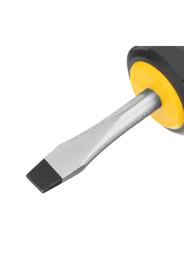 Отвертка SL6x38 мм, CrV, трехкомпонентная рукоятка Denzel