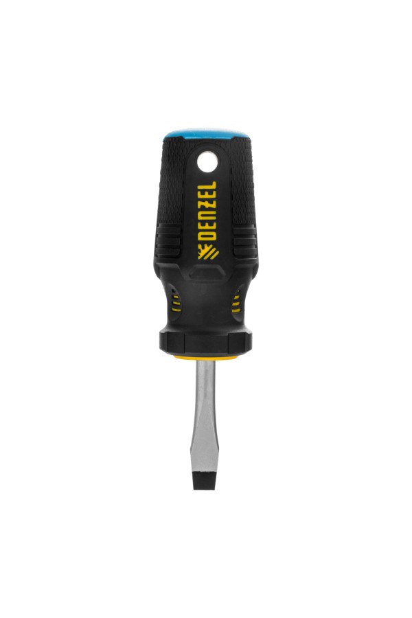 Отвертка, SL6x38 мм, S2, 3к рукоятка Denzel