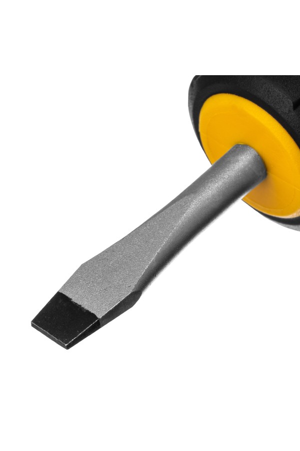 Отвертка, SL6x38 мм, S2, 3к рукоятка Denzel