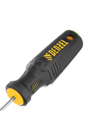 Отвертка PZ0x75 мм, CrV, трехкомпонентная рукоятка Denzel