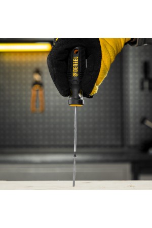 Отвертка PZ0x75 мм, CrV, трехкомпонентная рукоятка Denzel