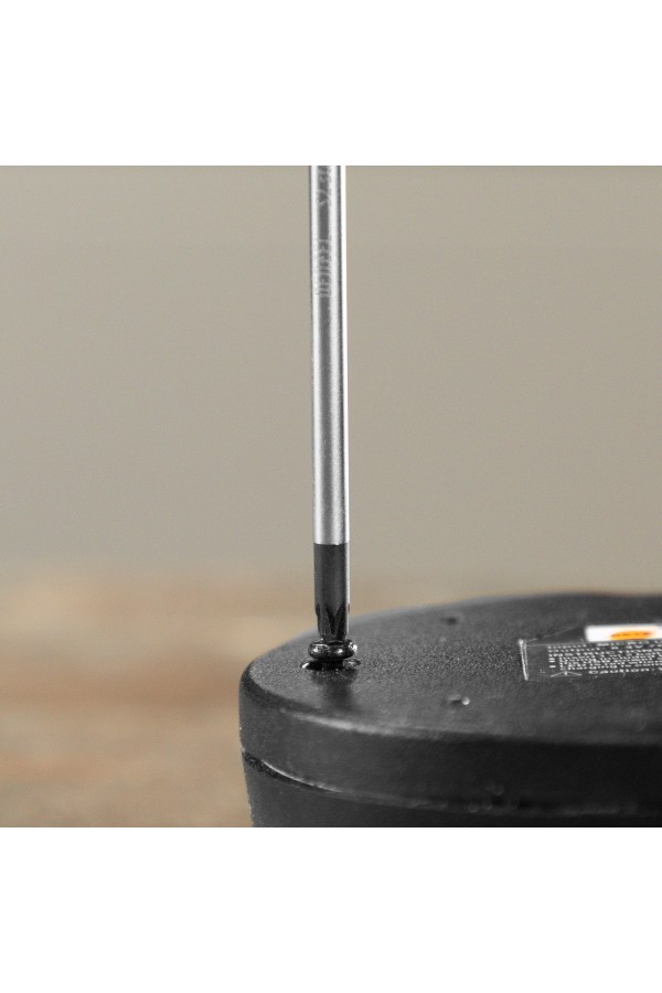 Отвертка, PZ0x75 мм, S2, 3к рукоятка Denzel