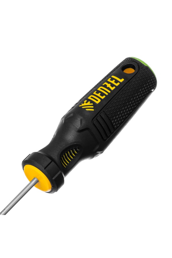Отвертка, PZ0x75 мм, S2, 3к рукоятка Denzel