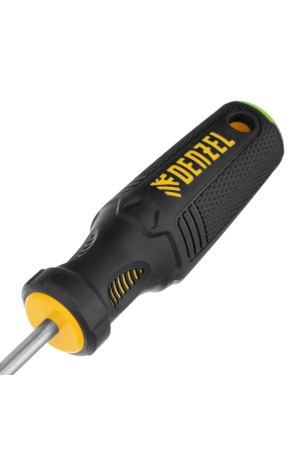 Отвертка PZ1x75 мм, CrV, трехкомпонентная рукоятка Denzel