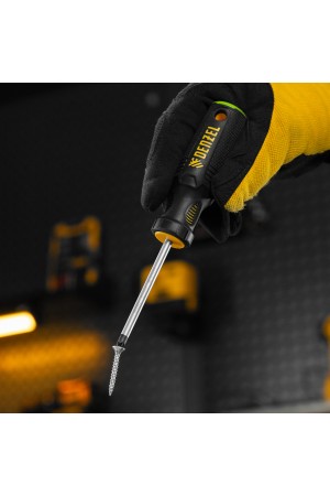 Отвертка, PZ1x75 мм, S2, 3к рукоятка Denzel