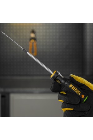 Отвертка PZ2x100 мм, CrV, трехкомпонентная рукоятка Denzel