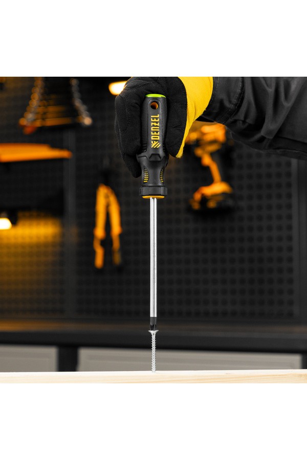 Отвертка, PZ3x150 мм, S2, 3к рукоятка Denzel
