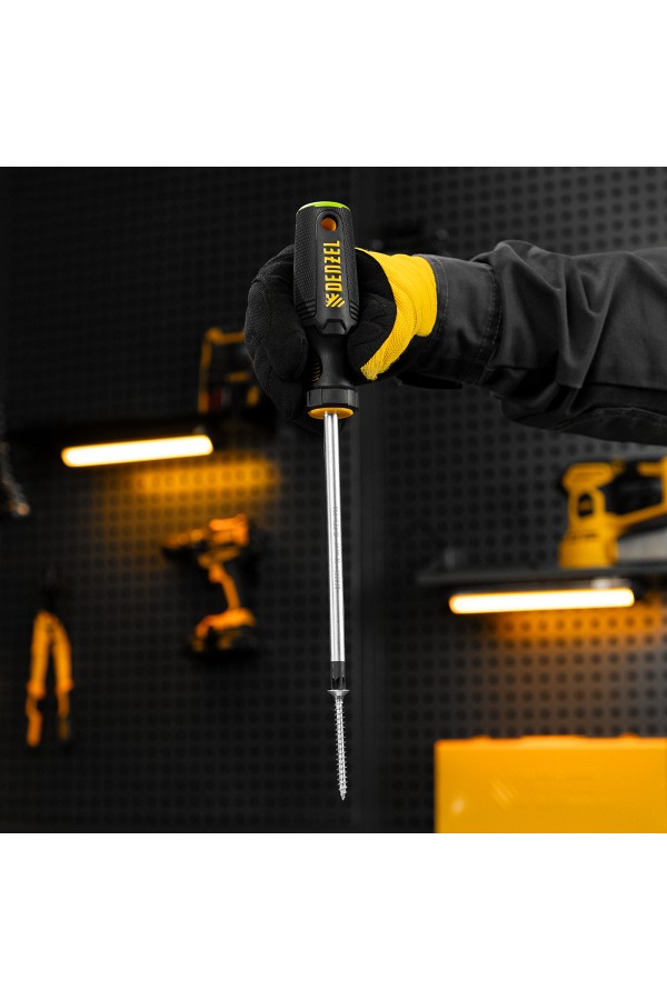 Отвертка, PZ3x150 мм, S2, 3к рукоятка Denzel