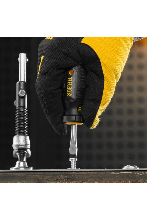 Набор отверток на полке, 8 шт., PH+SL, S2, 3к рукоятка Denzel