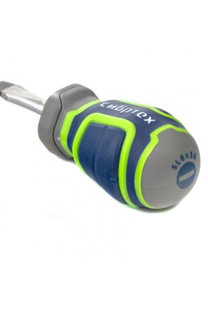 Отвертка SL6 х 38 мм, CrV, четырехкомпонентная рукоятка Сибртех