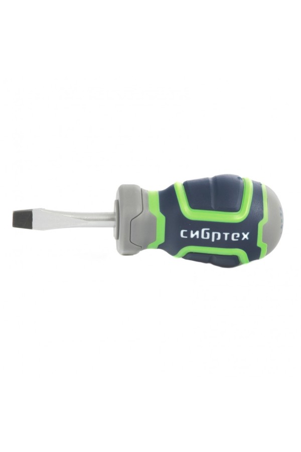 Отвертка SL6 х 38 мм, CrV, четырехкомпонентная рукоятка Сибртех