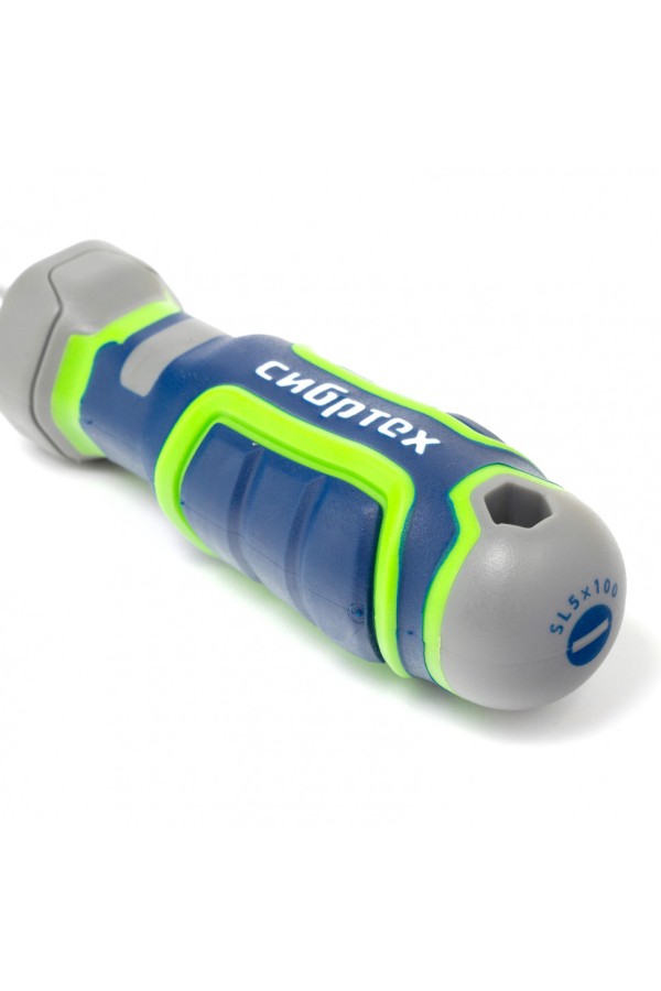 Отвертка SL5 х 100 мм, CrV, четырехкомпонентная рукоятка Сибртех