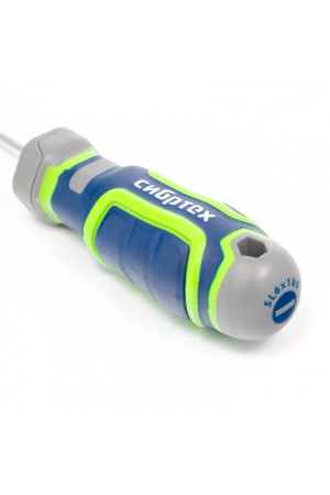 Отвертка SL6 х 100 мм, CrV, четырехкомпонентная рукоятка Сибртех