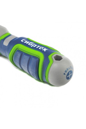 Отвертка PH0 х 100 мм, CrV, четырехкомпонентная рукоятка Сибртех