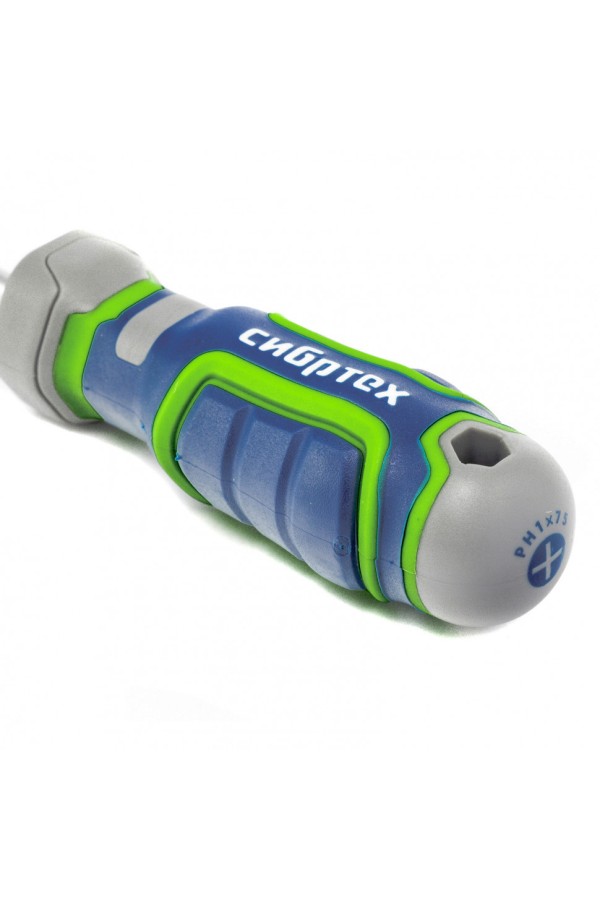 Отвертка PH1х 75 мм, CrV, четырехкомпонентная рукоятка Сибртех