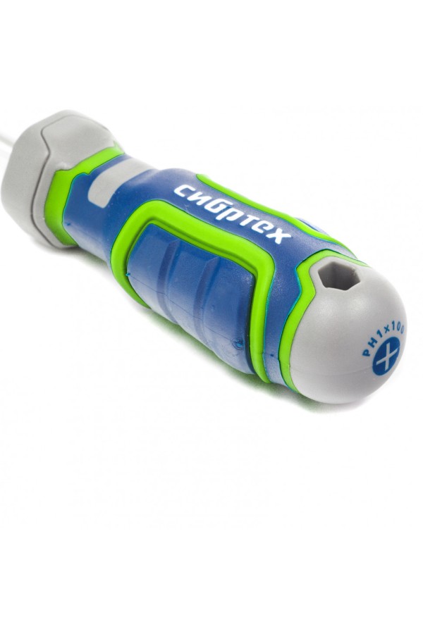 Отвертка PH1 х 100 мм, CrV, четырехкомпонентная рукоятка Сибртех