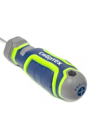 Отвертка PH2 х 100 мм, CrV, четырехкомпонентная рукоятка Сибртех